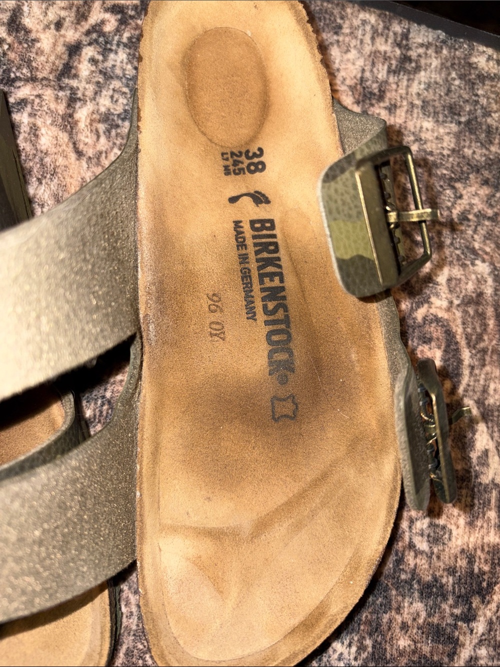 Birkenstock Olive Camo Arizona sandals - 38 - Picture 9 of 10